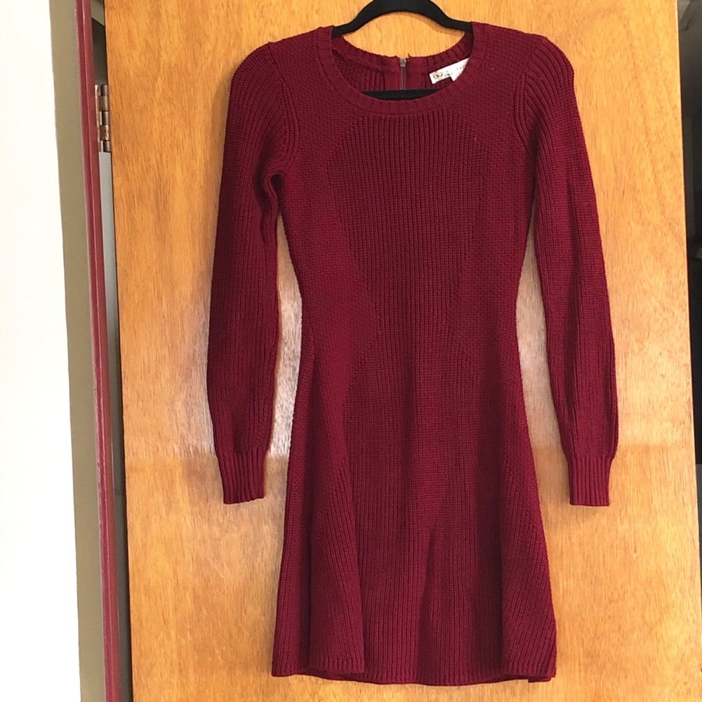 wine skater dress